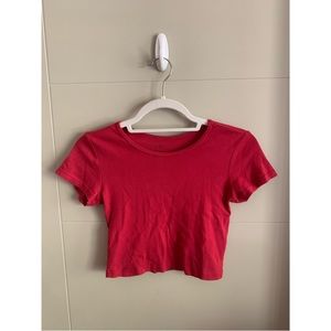 Brandy Melville Red Crop Top